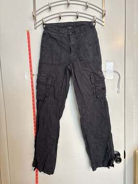 American Eagle Real Good Stretch Cargo Pants Carbon Gray